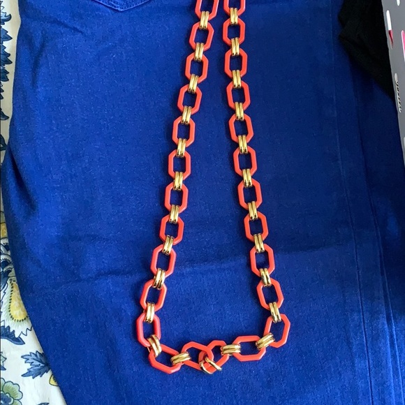 Orange and Gold C. Wonder Necklace - Picture 4 of 4
